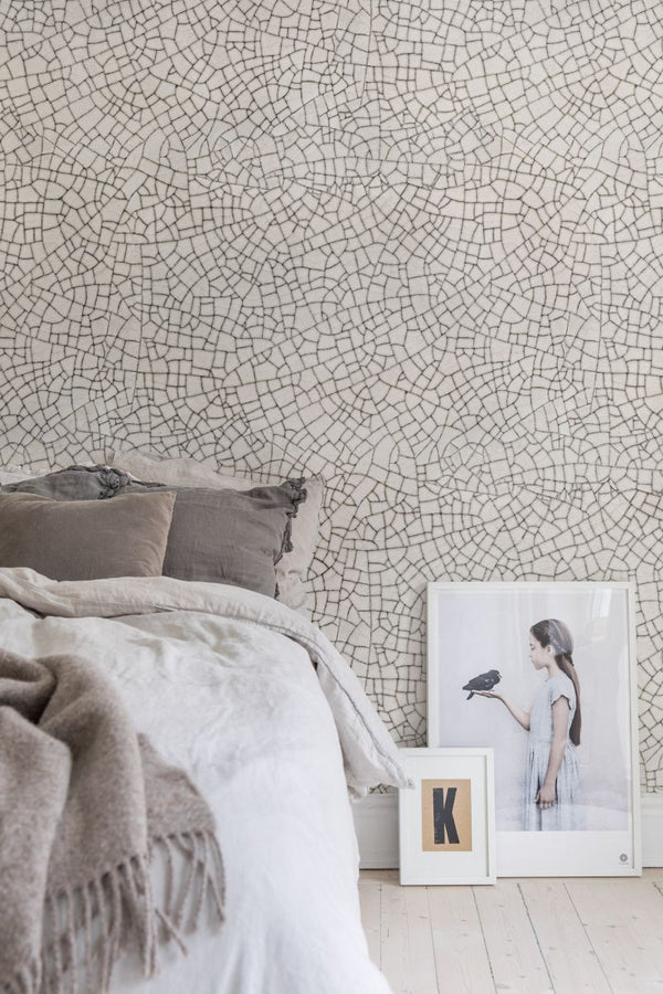 Raku Crackle, Cream | Rebel Walls
