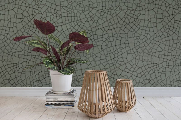 Raku Crackle, Jade | Rebel Walls