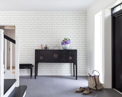 Bistro Tiles, White | Rebel Walls