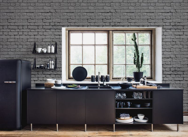 Soft Bricks, Grey | Rebel Walls