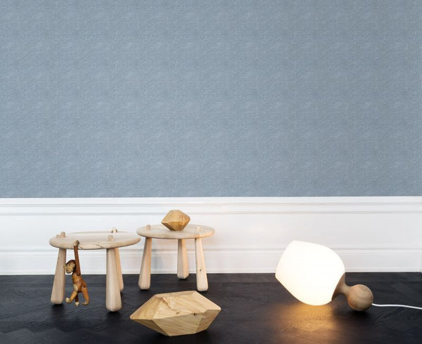 Linen, Blue | Rebel Walls