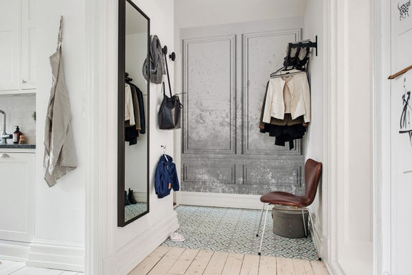 Patinated Panels, Smoke | Rebel Walls