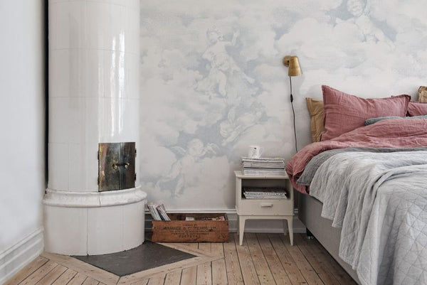 Chubby Cherubs , Blue | Rebel Walls