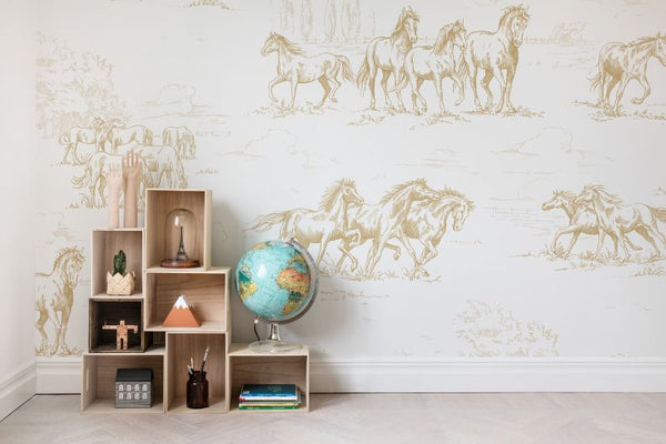 Horse Herd, Gold | Rebel Walls