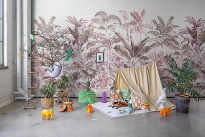 Pride Palms, Plum | Rebel Walls