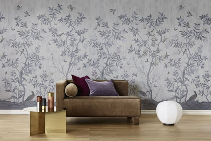 Chinoiserie Chic, Pearl Gray | Rebel Walls