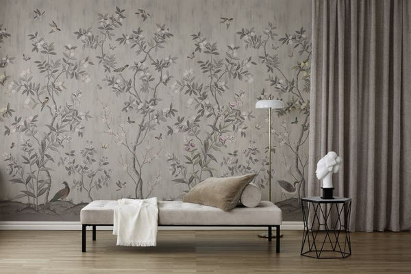 Chinoiserie Chic, Powder Beige | Rebel Walls