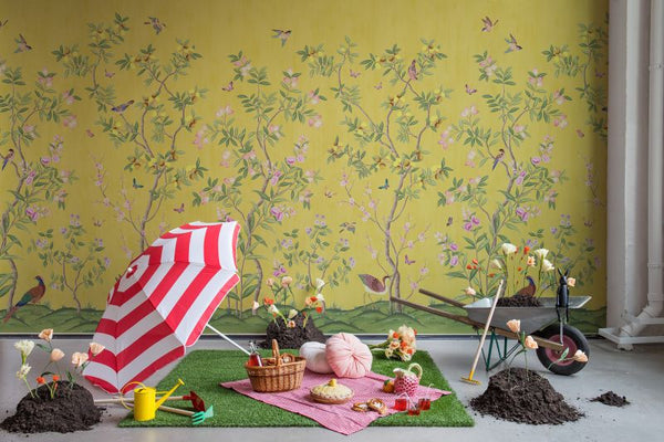 Chinoiserie Chic, Saffron | Rebel Walls