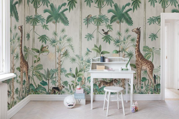 Giraffe's Stroll 400cm x 280cm | Rebel Walls