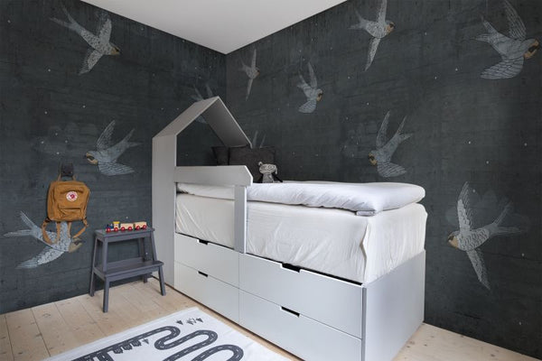 Concrete Art, Night Swallow | Rebel Walls