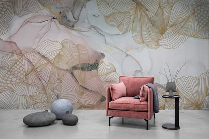 Opulence, Pink Marble 400cm x 280cm | Rebel Walls