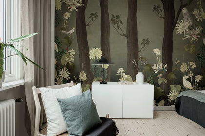 Rabbit Hole, Moss | Rebel Walls