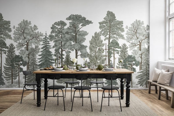 Scandinavian Bellewood, Frost 400cm x 280cm | Rebel Walls