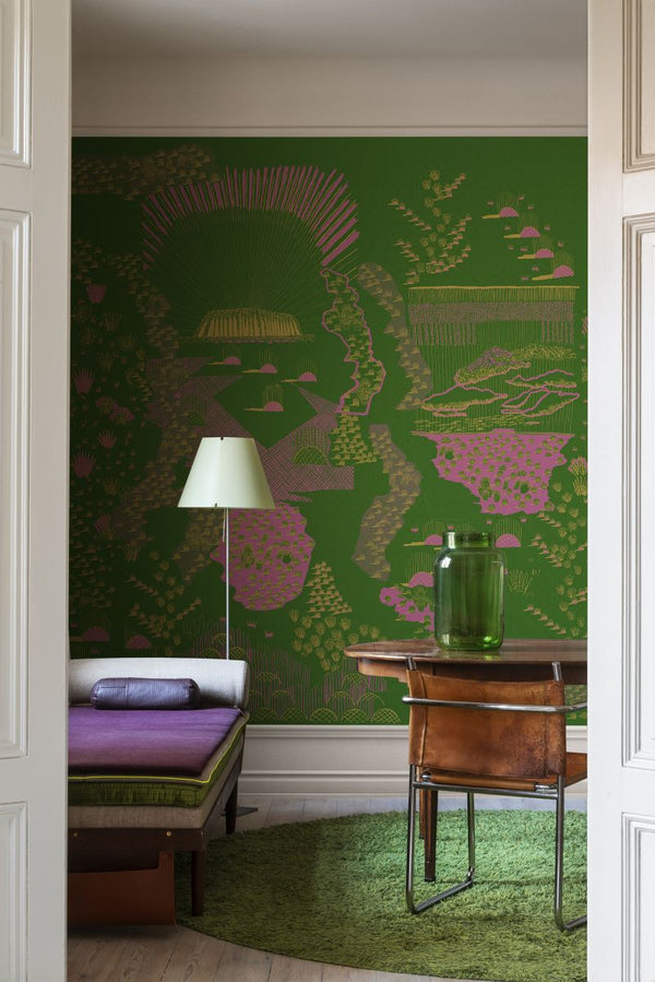 Ayers Rock, Grass 400cm x 280cm | Rebel Walls