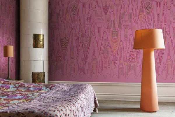 Manhattan, Hot Pink 200cm x 280cm | Rebel Walls