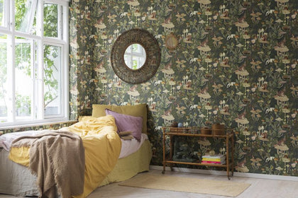 Wildlife Creek Forest Green | Rebel Walls