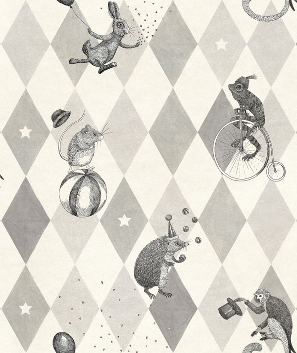 Circus Corner Graphite | Rebel Walls