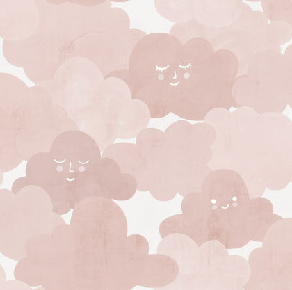 Happy Clouds Pink | Rebel Walls