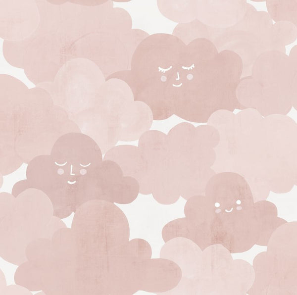 Happy Clouds Pink | Rebel Walls