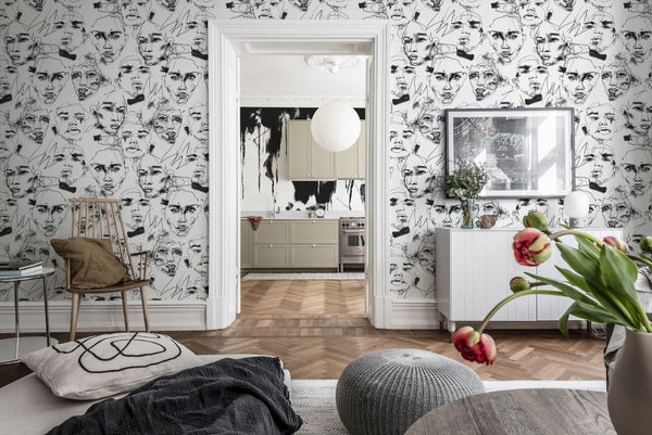 Fala Bozetto graphite | Rebel Walls
