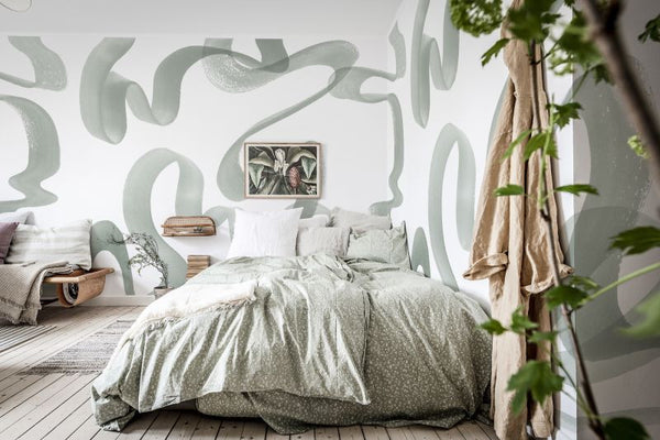 Waves, Green | Rebel Walls
