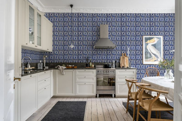 Artisan Tiles, Morocco Blue | Rebel Walls