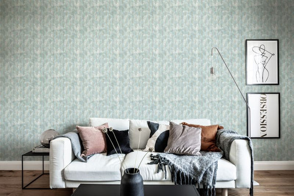 Art Deco Palms, Silver | Rebel Walls