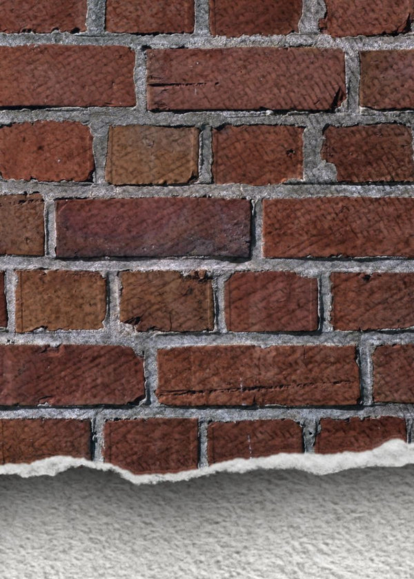Well-Worn Brick Wall, red | Rebel Walls