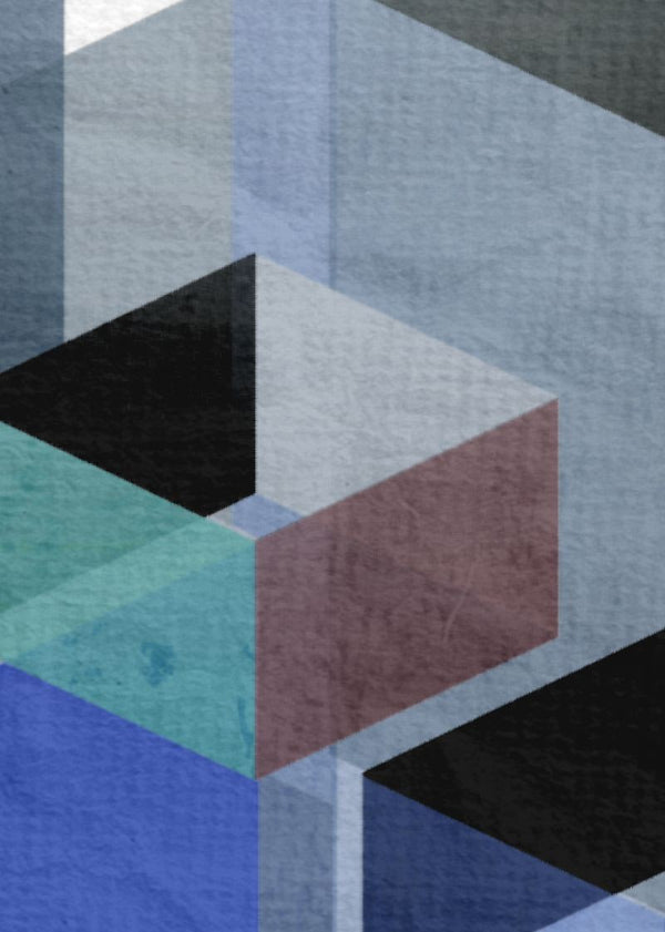 Fractal, blue | Rebel Walls