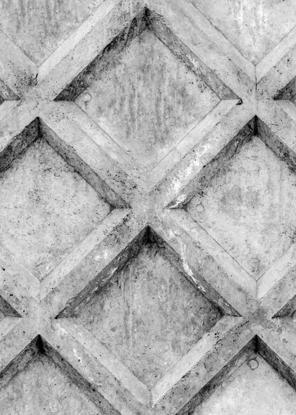 Concrete Trellis, grey | Rebel Walls