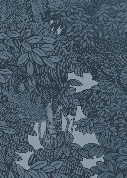 Bellewood, Solid Blue | Rebel Walls