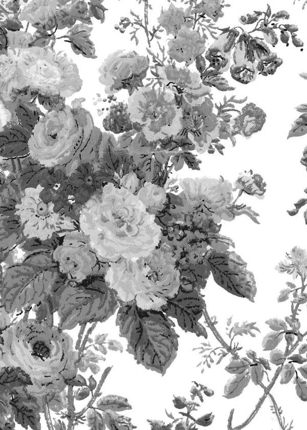 Bouquet, Black | Rebel Walls