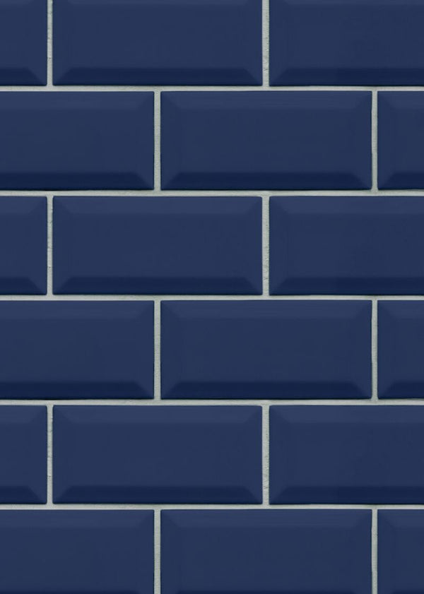 Bistro Tiles, Royal Blue | Rebel Walls