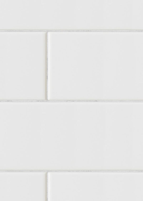 Oblong Tiles, White | Rebel Walls