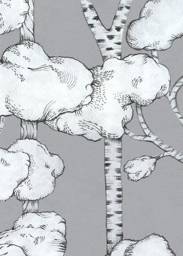 Animal Tree, Grey | Rebel Walls