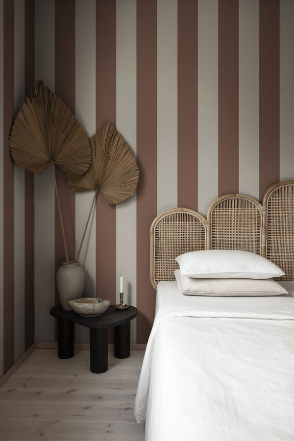Magnus burgundy Wallcovering | Sandberg