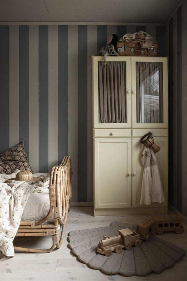 Magnus indigo blue Wallcovering | Sandberg