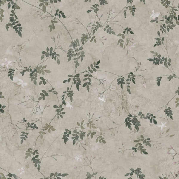Irene olive green sample Wallcovering | Sandberg