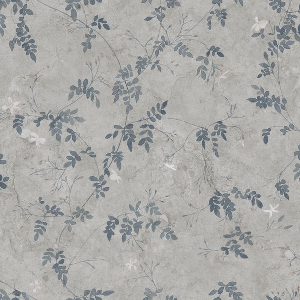 Irene indigo blue sample Wallcovering | Sandberg