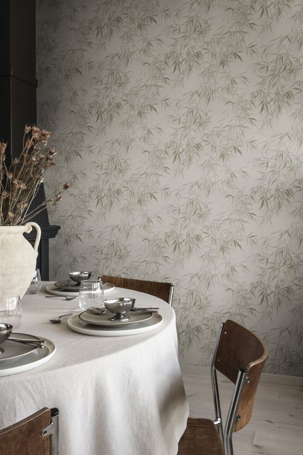 Jon olive green Wallcovering | Sandberg