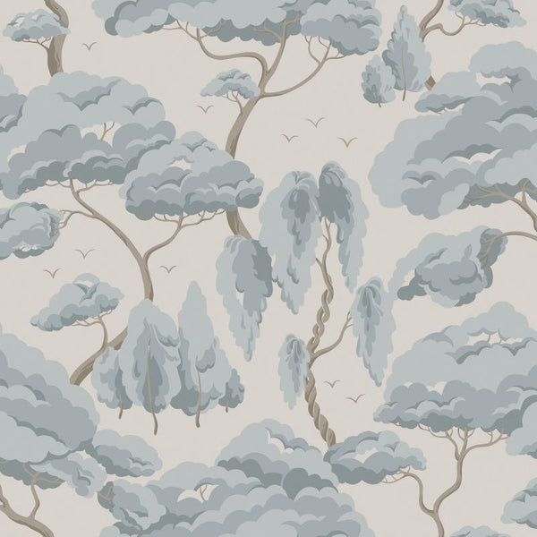 Kristoffer misty blue sample Wallcovering | Sandberg