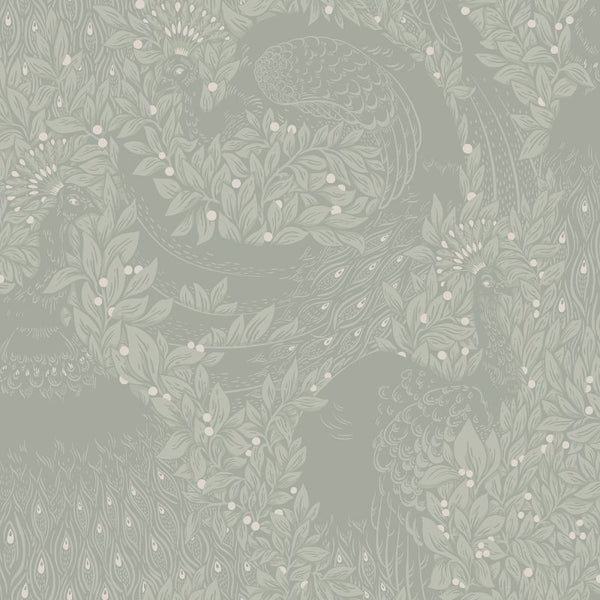 Evelina sage green sample Wallcovering | Sandberg