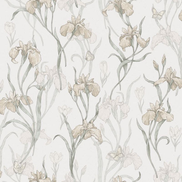 Iris powder pink, Sample Wallcovering | Sandberg