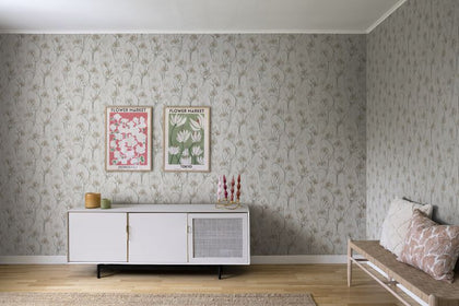 Iris powder pink Wallcovering | Sandberg
