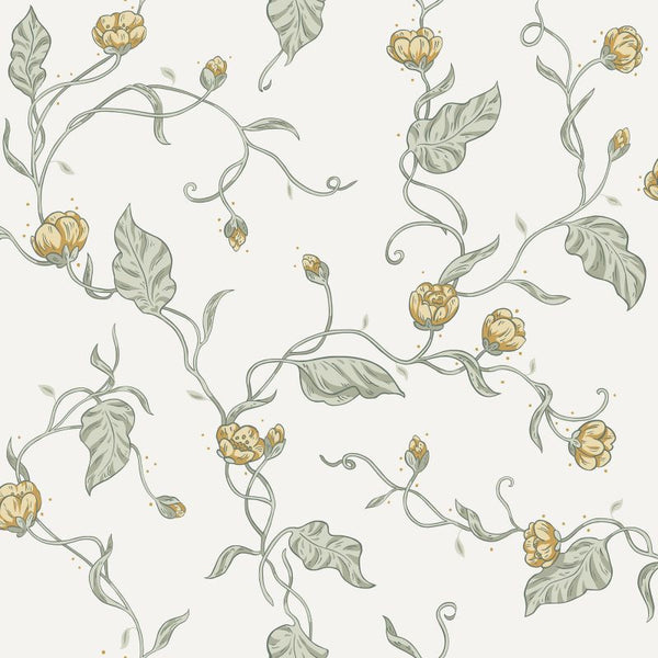 Elmire spring green Sample Wallcovering | Sandberg