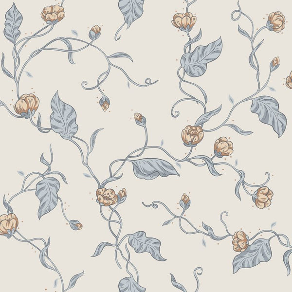 Elmire soft blue Sample Wallcovering | Sandberg