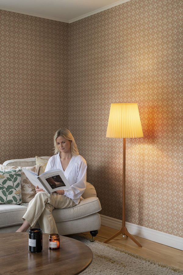 Lyckan copper Wallcovering | Sandberg