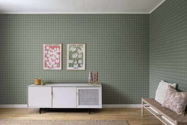 Lyckan emerald Wallcovering | Sandberg