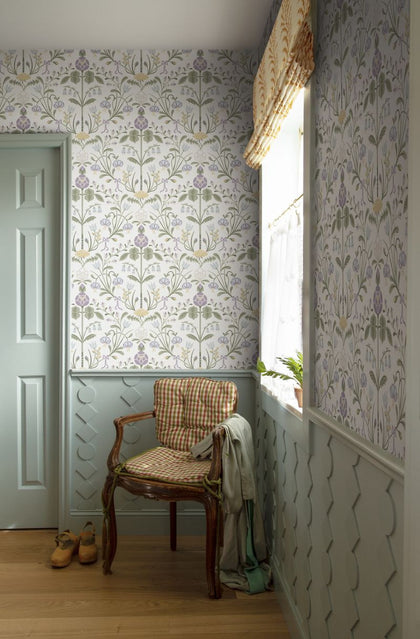 Till Carl lilac Wallcovering | Sandberg