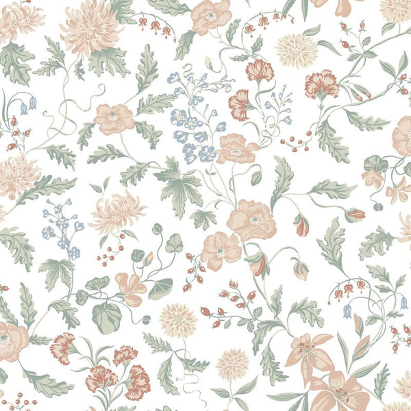 Till Karin spring green Sample Wallcovering | Sandberg